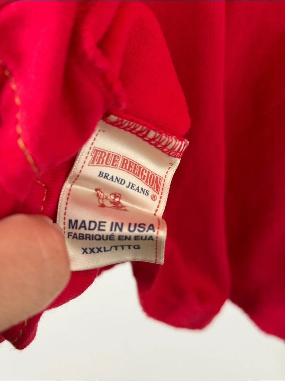 {3X} True Religion Men's Red Graphic Tee